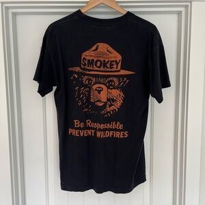 Filson Smokey the Bear Shirt. Made in the USA. Size L